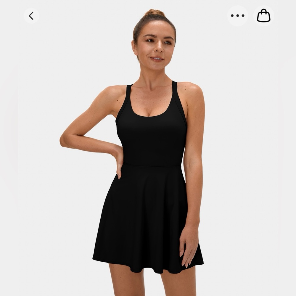 Halara Backless Twisted Active Dress with Pockets